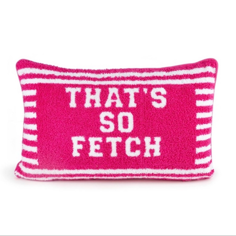 NWT Mean Girls “That’s So Fetch” decor throw pillow 16”x10”